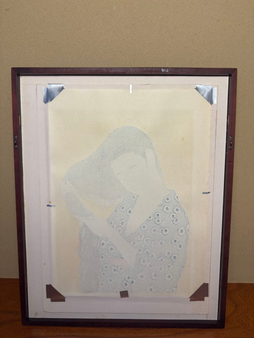 橋口五葉 彩色木版画髪梳ける女浮世絵美人画川瀬巴水北斎広重日本画深水根付蒔絵