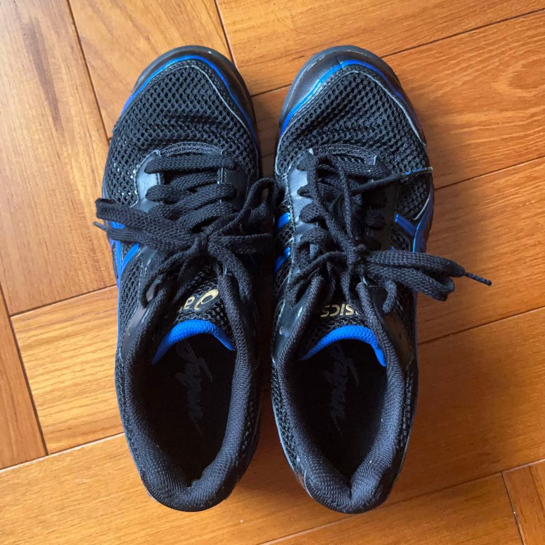 asics ローテジャパンライト ブラック×ロイヤルブルー 23.5cm