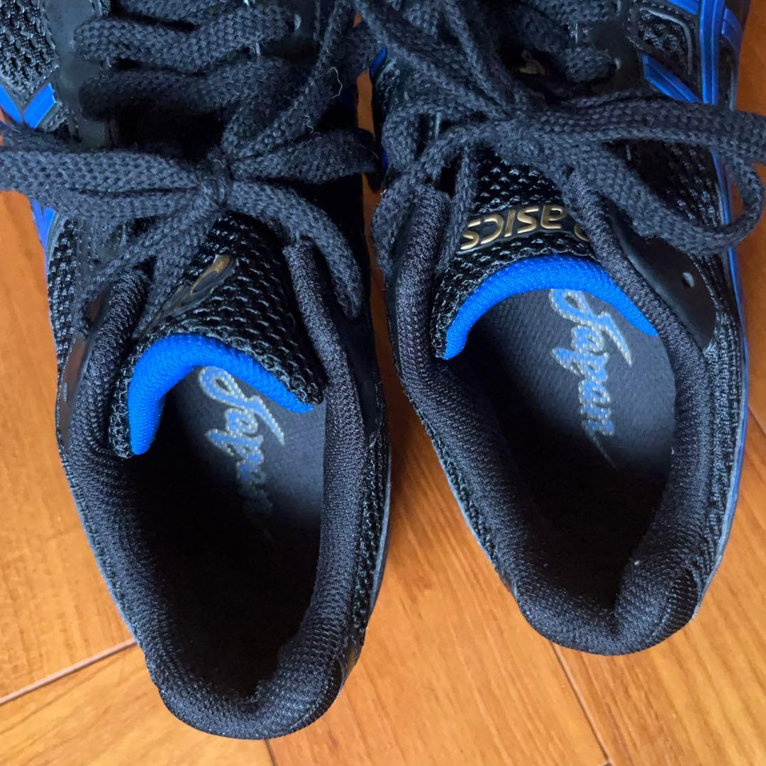 asics ローテジャパンライト ブラック×ロイヤルブルー 23.5cm