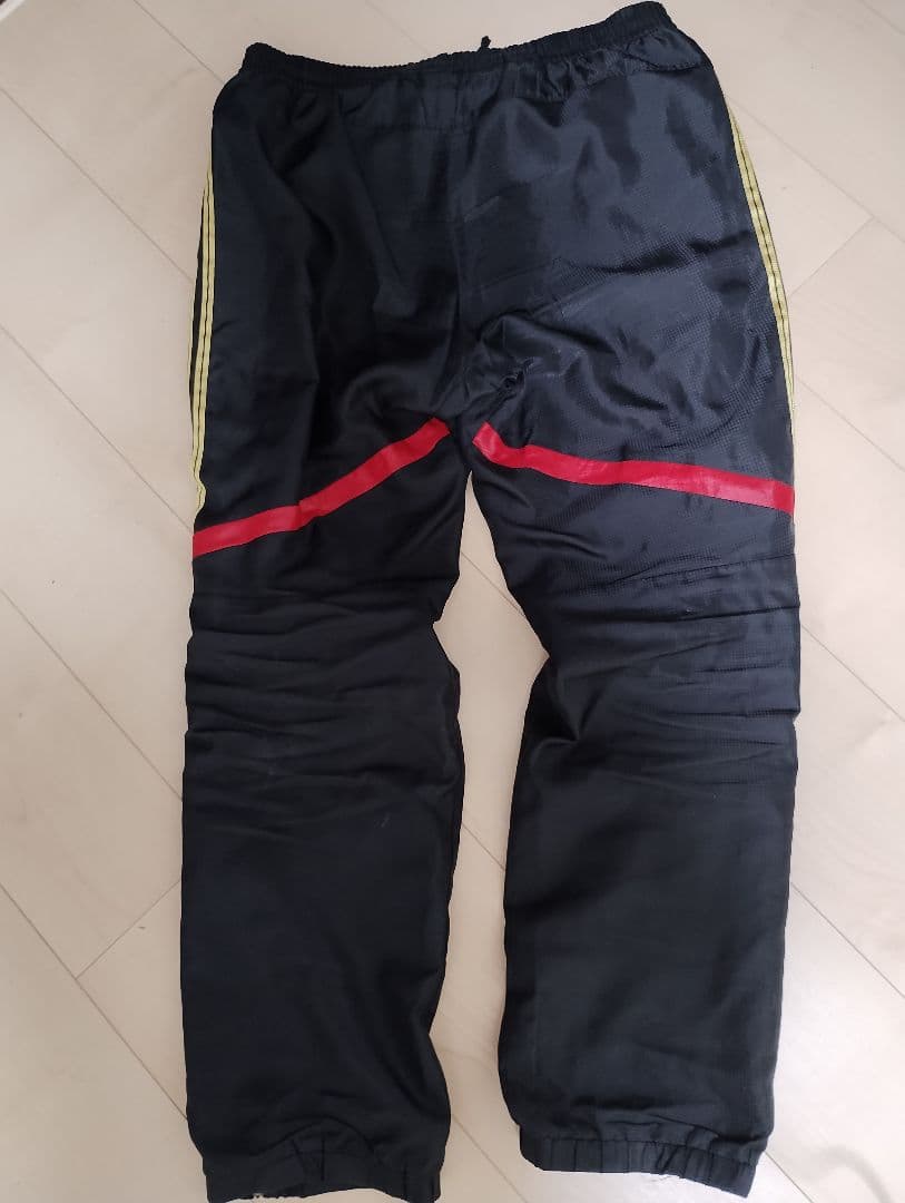 adidas 黒金 ストライプジャケット　セットアップ　プロフェッショナル　野球