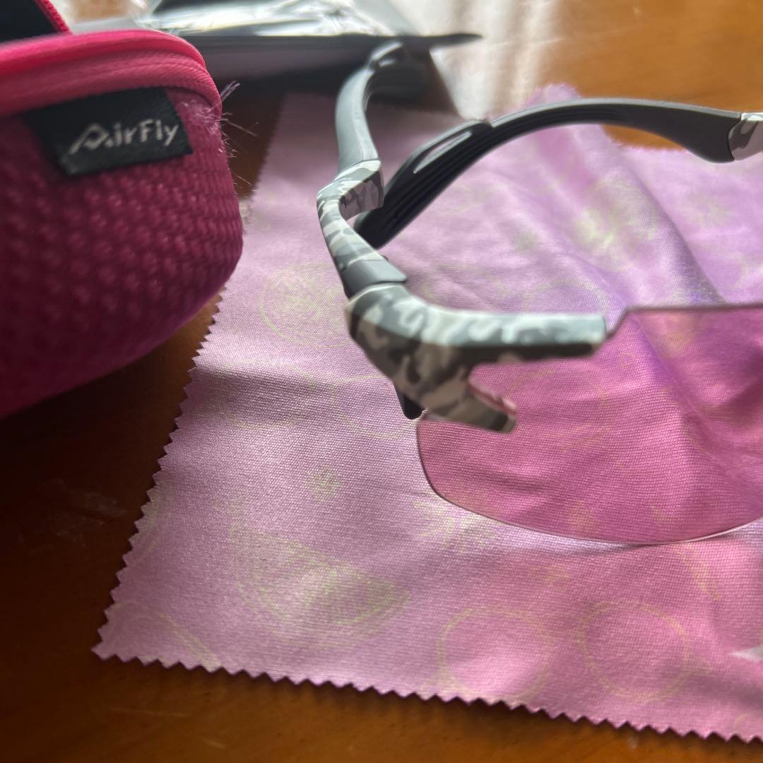 airFly サングラス　ピンク　オシャレスポーツ　サングラス