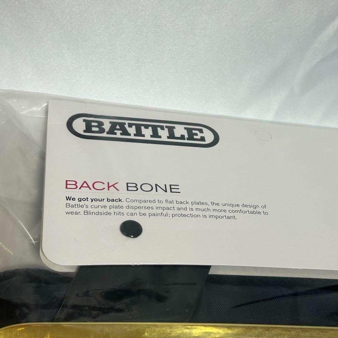 【新品】 BATTLE アメフト バックプレート メタリックゴールド