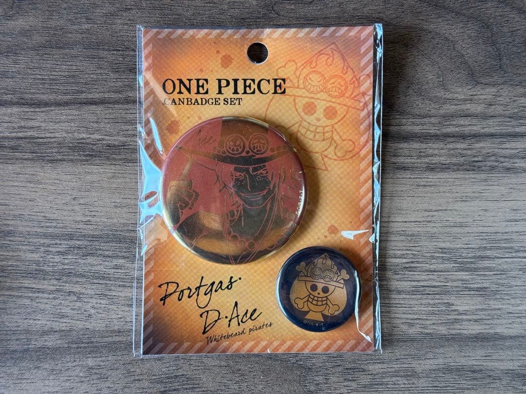 ONE PIECE エース グッズまとめ 缶バッジ スカーフ 新品