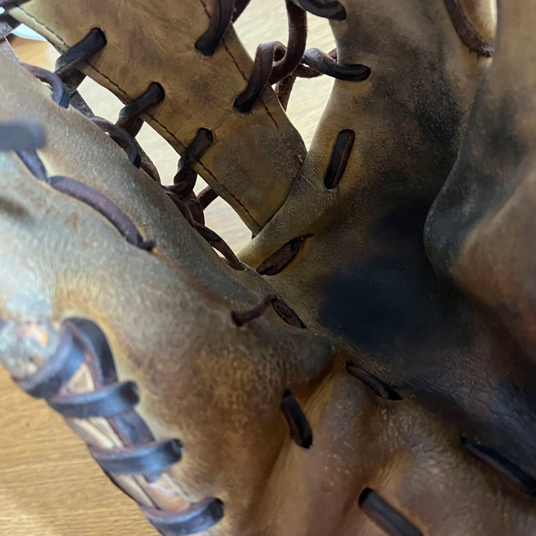 向*う様 ※ジャンク ミズノプロ 一般硬式 グローブ グラブ 平裏破れあり 外野