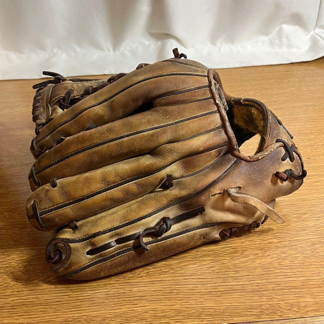 向*う様 ※ジャンク ミズノプロ 一般硬式 グローブ グラブ 平裏破れあり 外野
