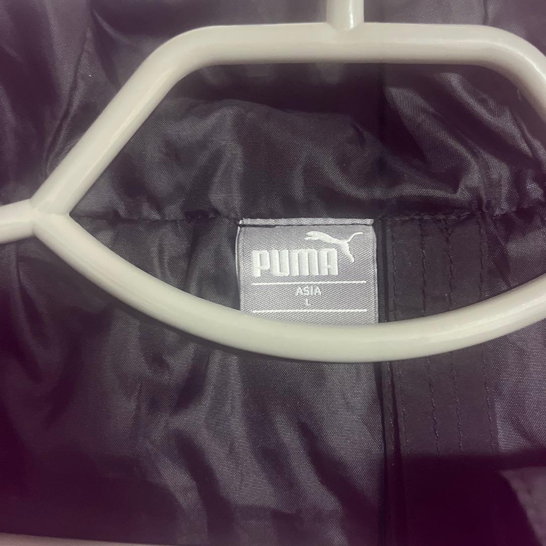 《寒いので値下げしました♪》PUMA ブラック ベンチコート フード付き