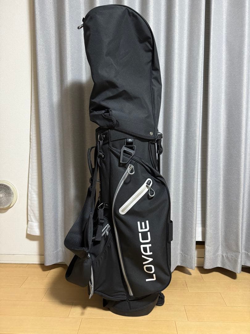 【美品】14分割 LOVACE 黒 キャディバッグ