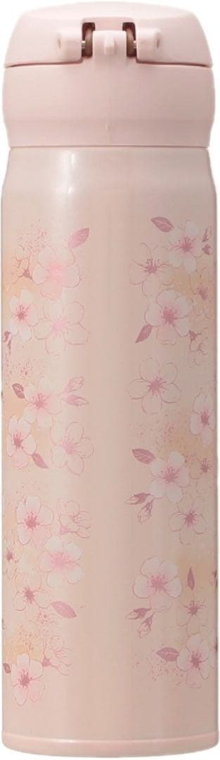 SAKURA2026ハンディーステンレスボトル ピンクベージュ500ml