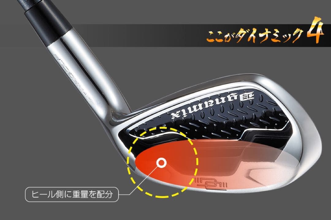 【新品爆安6本】番手を超えた激飛び性能★ ダイナミクス アイアン 5〜PWセット