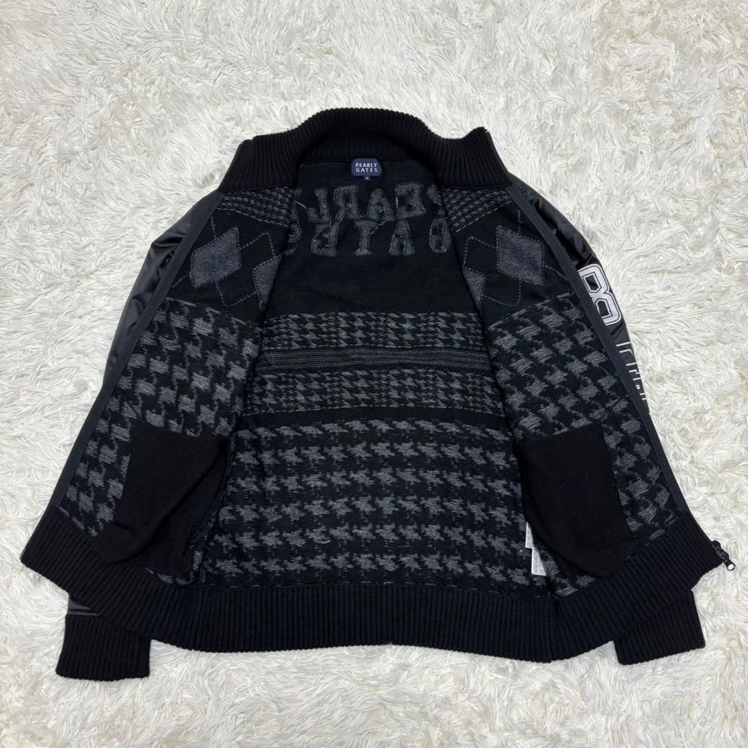 【パーリーゲイツ】ゴルフウェア　ハイブリッド ジャケット ダブルジップ　L 黒