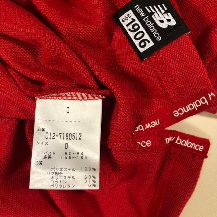 ニューバランスゴルフ スポーツ ポロシャツ レディース レッド サイズ0