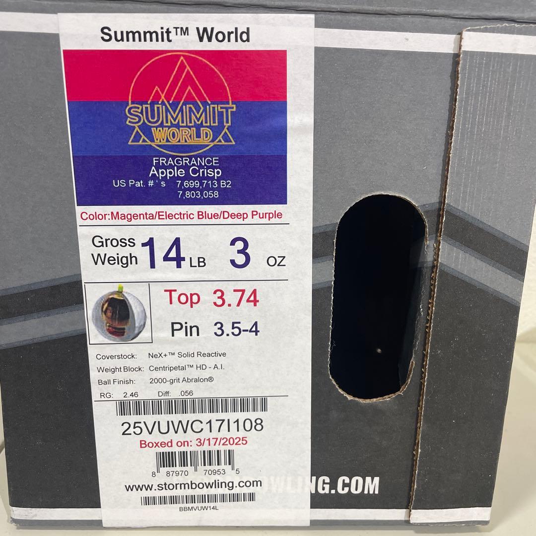 【中古美品】SUMMIT WORLD ストーム 14ポンド