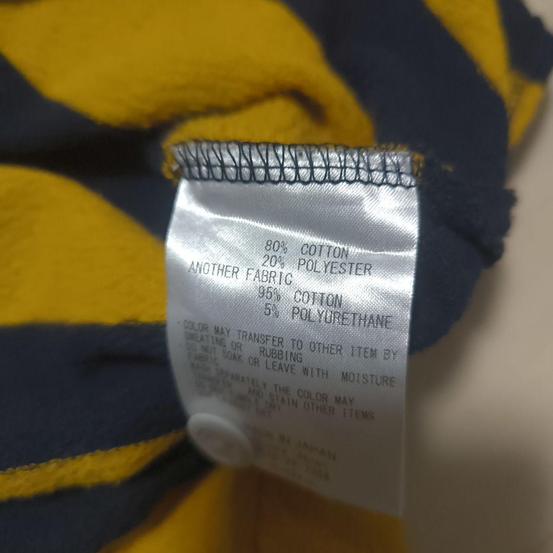stussy ラガーシャツ ステューシー ボーダー 黄色 紺色
