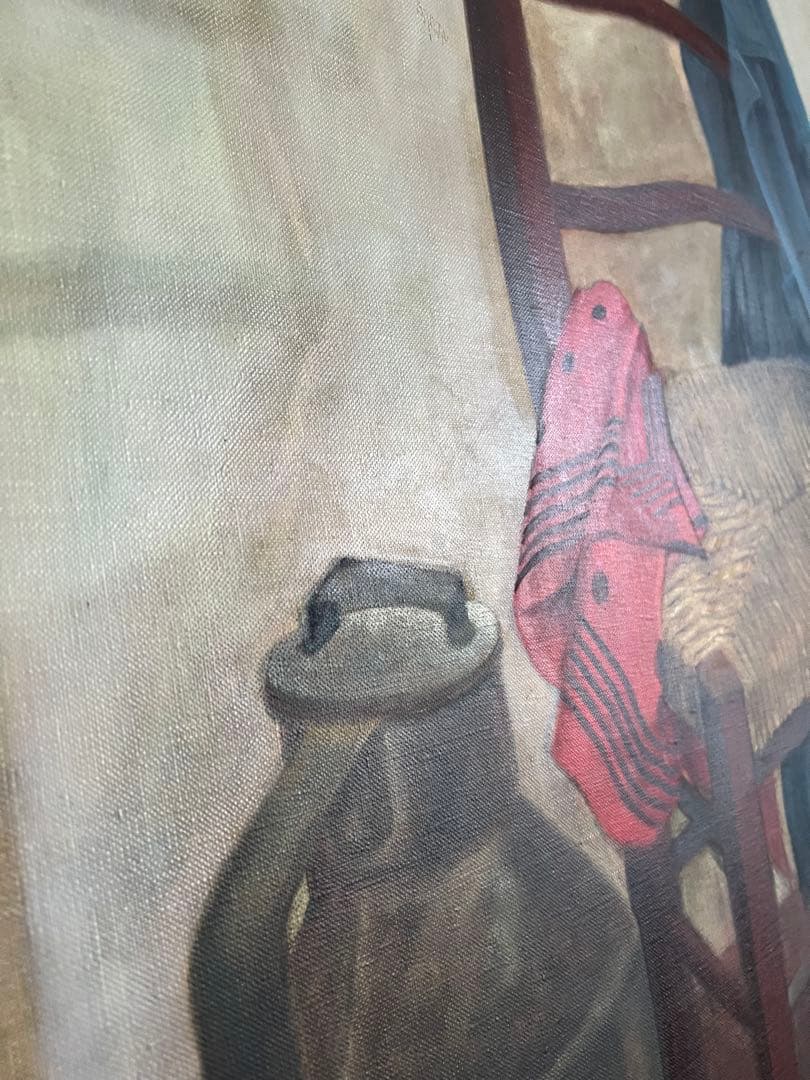 MEIJENDONK ALF 静物画 1981年制作アンティークショップ購入絵画