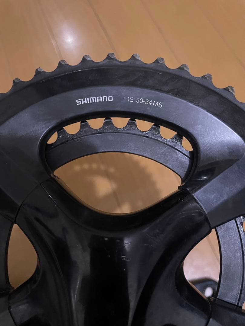 Shimano RS510 165mm 50-34Tクランクセット ブラック