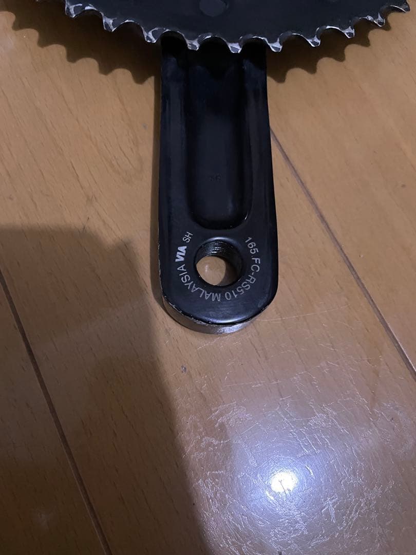 Shimano RS510 165mm 50-34Tクランクセット ブラック