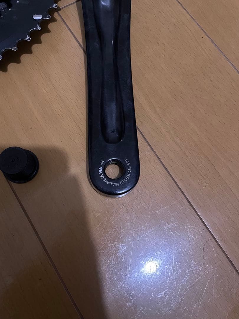 Shimano RS510 165mm 50-34Tクランクセット ブラック