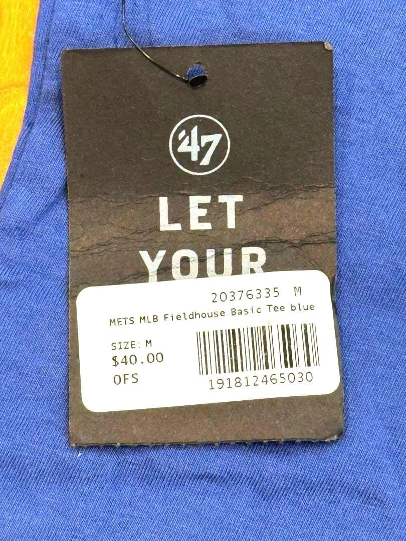 希少【タグ付未使用】47ブランド　メッツ　ロゴ Tシャツ　MLB公式【米国限定】
