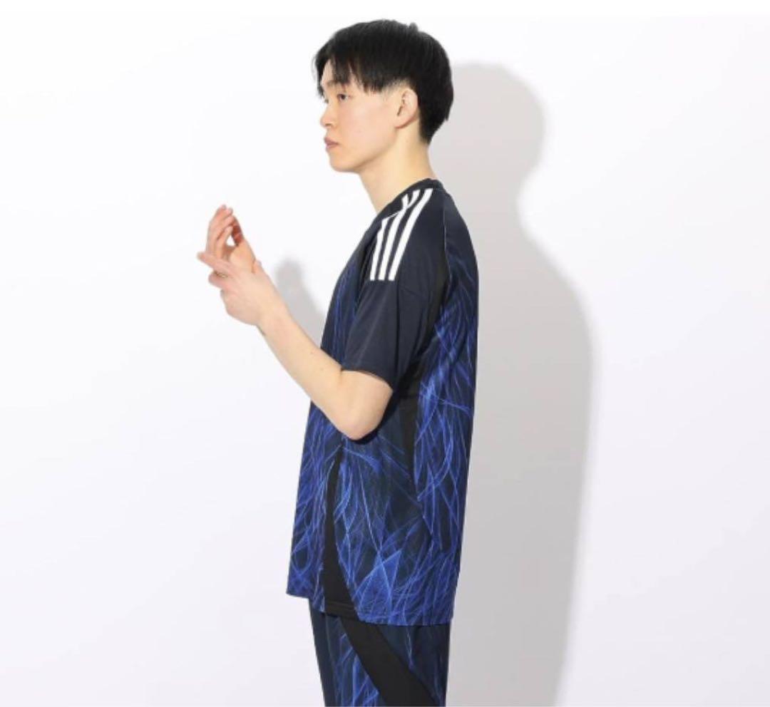【新品タグ付】Y-3 サッカー日本代表 2024 ユニフォーム M相当 炎 紺