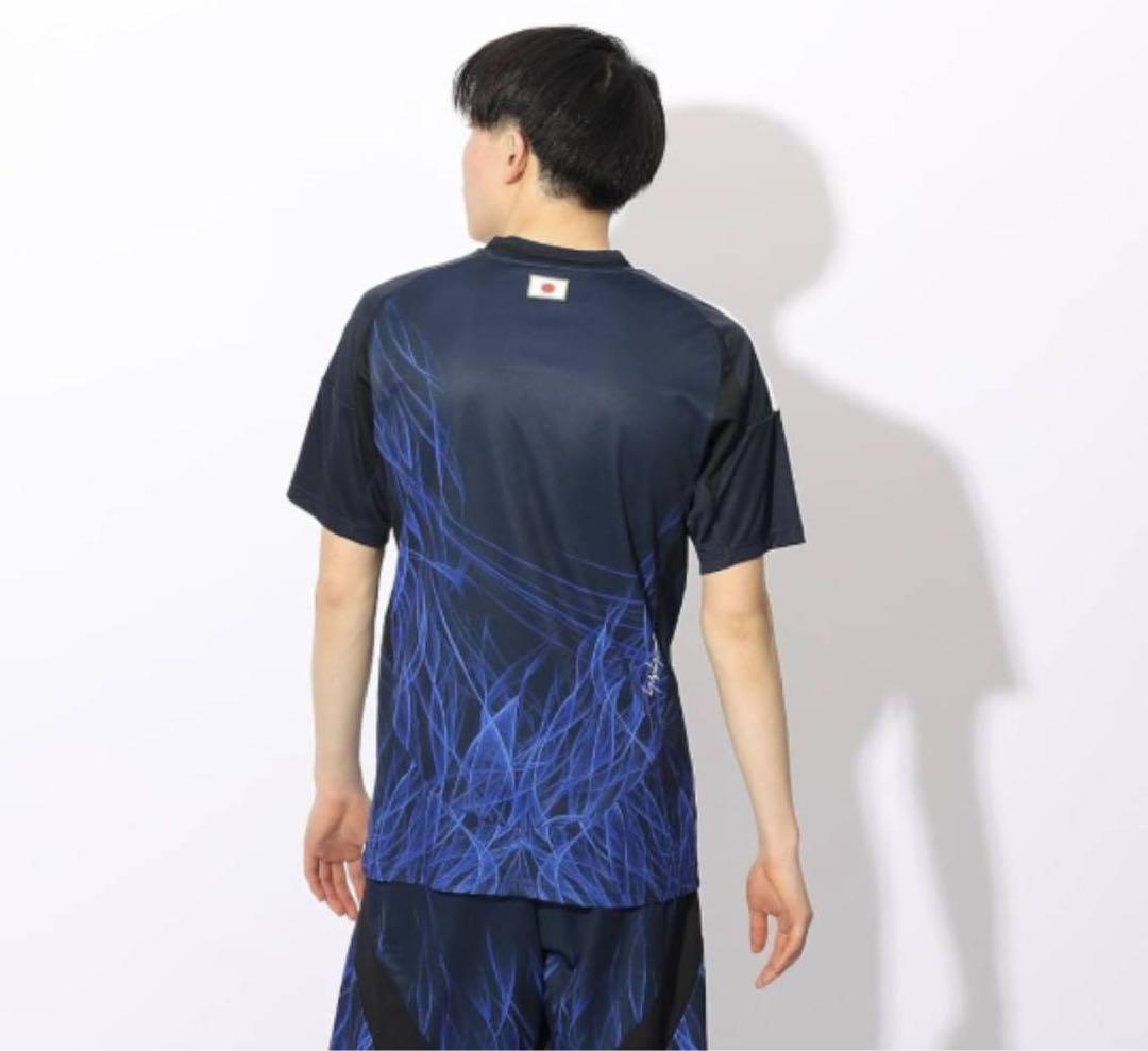 【新品タグ付】Y-3 サッカー日本代表 2024 ユニフォーム M相当 炎 紺