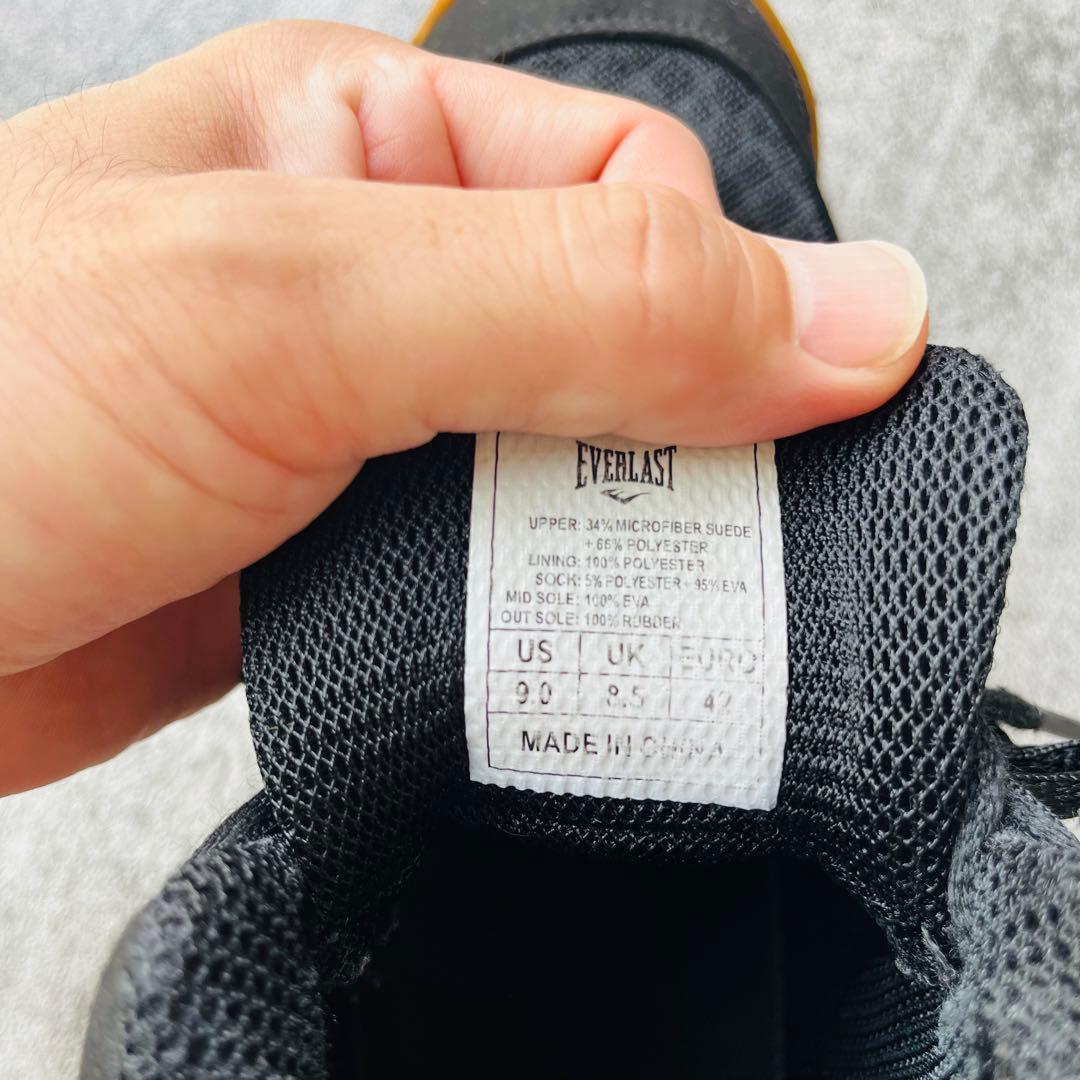 Everlastエバーラスト ロートップボクシングシューズ 27㎝　黒