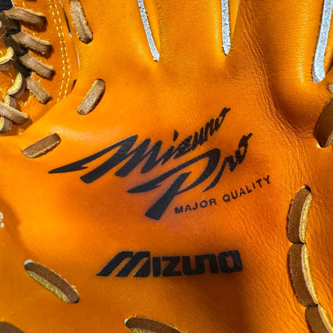 MIZUNO PRO 軟式　グローブ　右投げ　カラー(オレンジ系) ミズノプロ