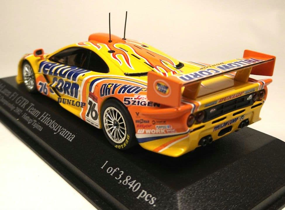 ★希少【ミニチャンプス】1/43 マクラーレンf1　GTR イエローコーン