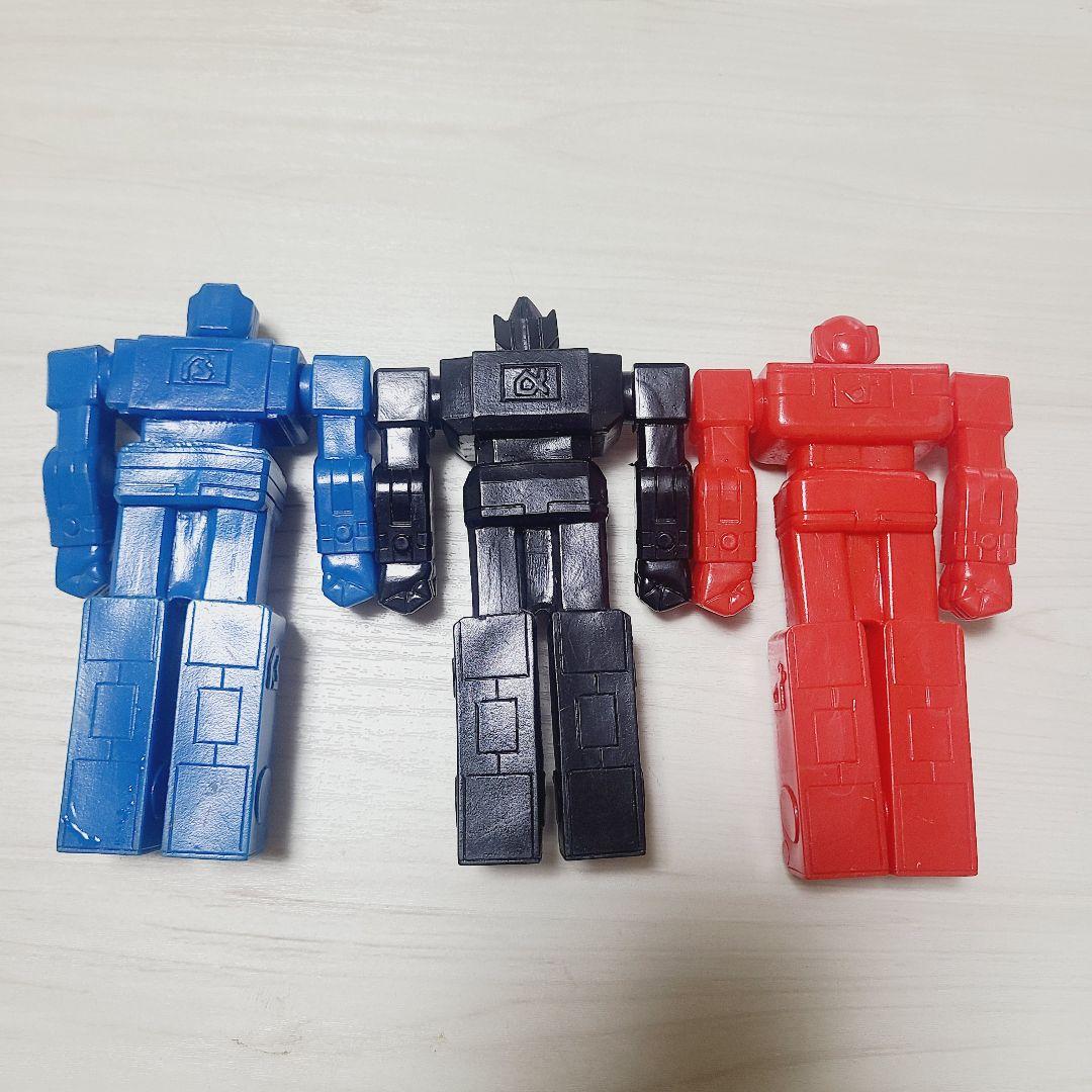 ポピー 光速電神アルベガス　αロボ　βロボ　ガンマロボ　1983年　当時物　3体