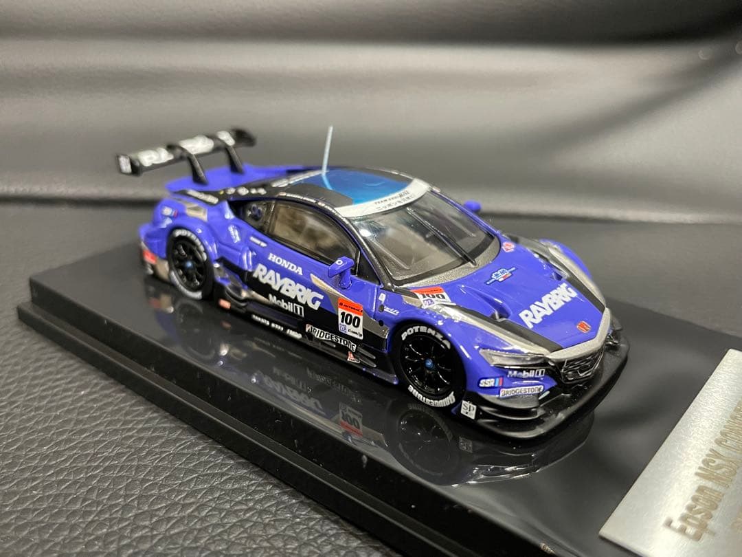 スーパー GT ホンダ NSX ブルー 青 1/64 ミニカー