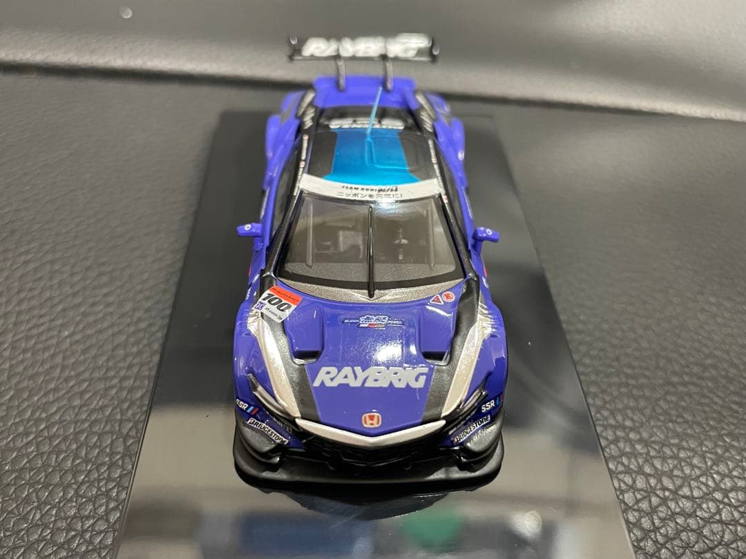 スーパー GT ホンダ NSX ブルー 青 1/64 ミニカー