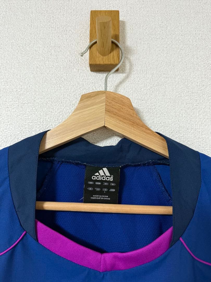adidas, サッカーウェア, セットアップ, Lサイズ, ブルー