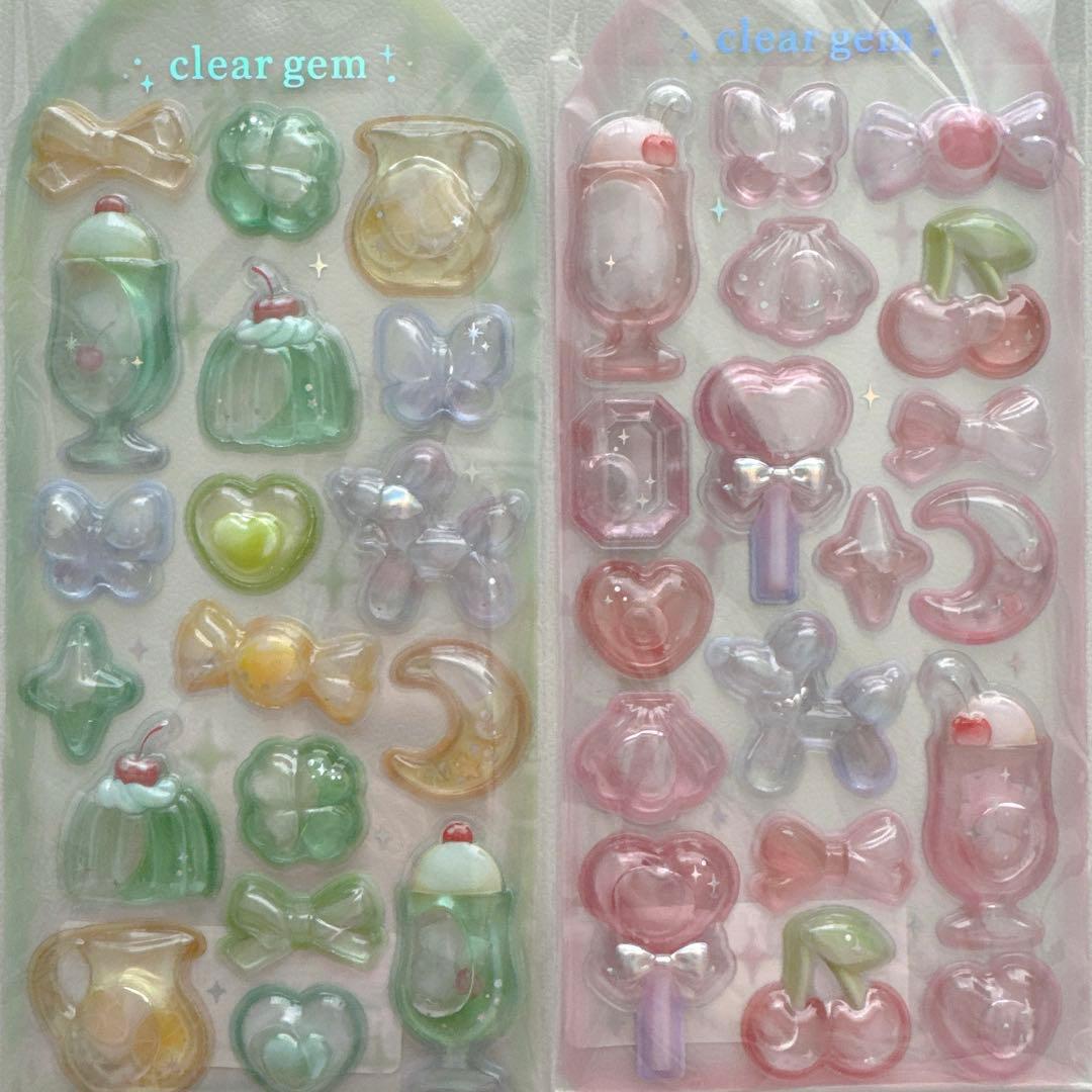 【国内正規品】クリアジェムシールセット　ウォーターシール 6シート
