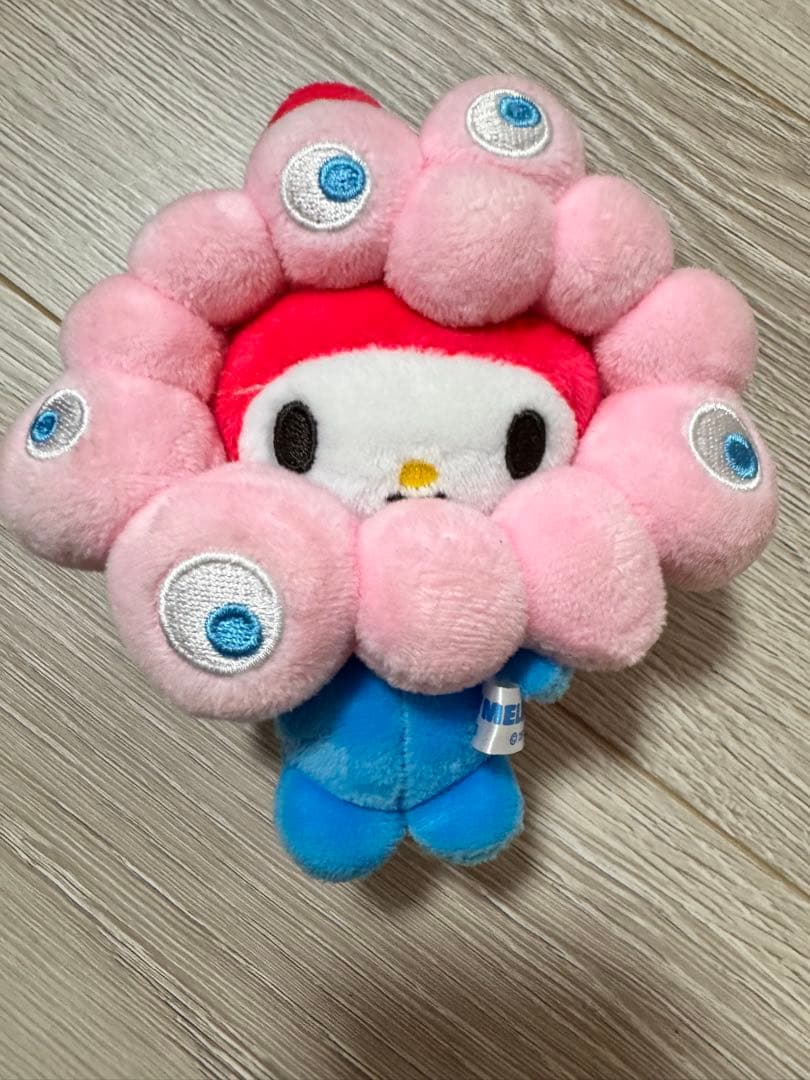 万博　カラビナ付きサンリオぬいぐるみ　マイメロディ　ミャクミャク