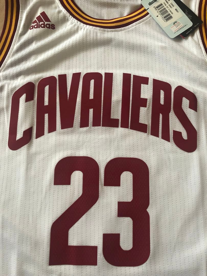 【未使用タグ付】レブロン　CAVS ユニフォーム　白