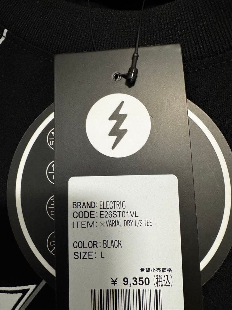 ELECTRIC X VARIAL DRY L/S TEE ブラック L