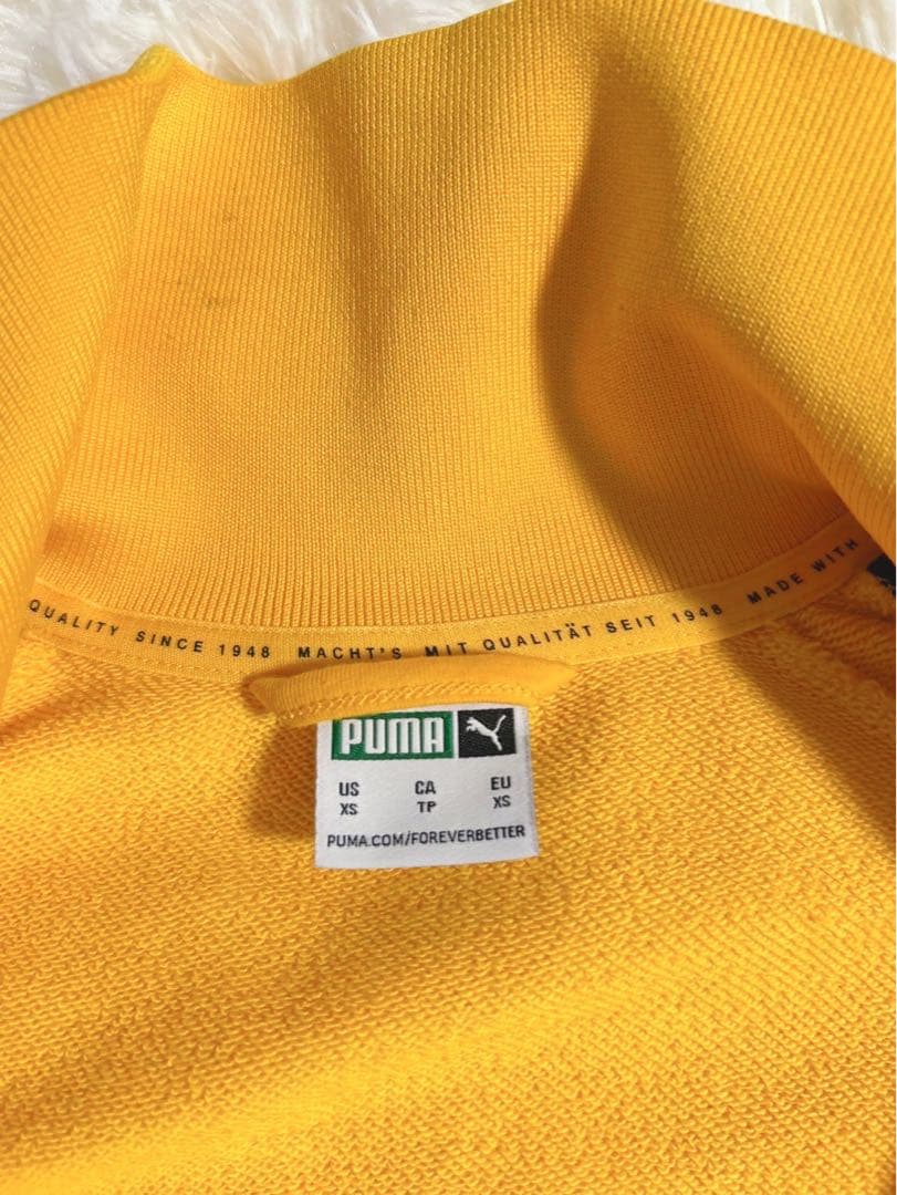 希少PUMA T7 トラックジャケット ワンポイントロゴ イエロー