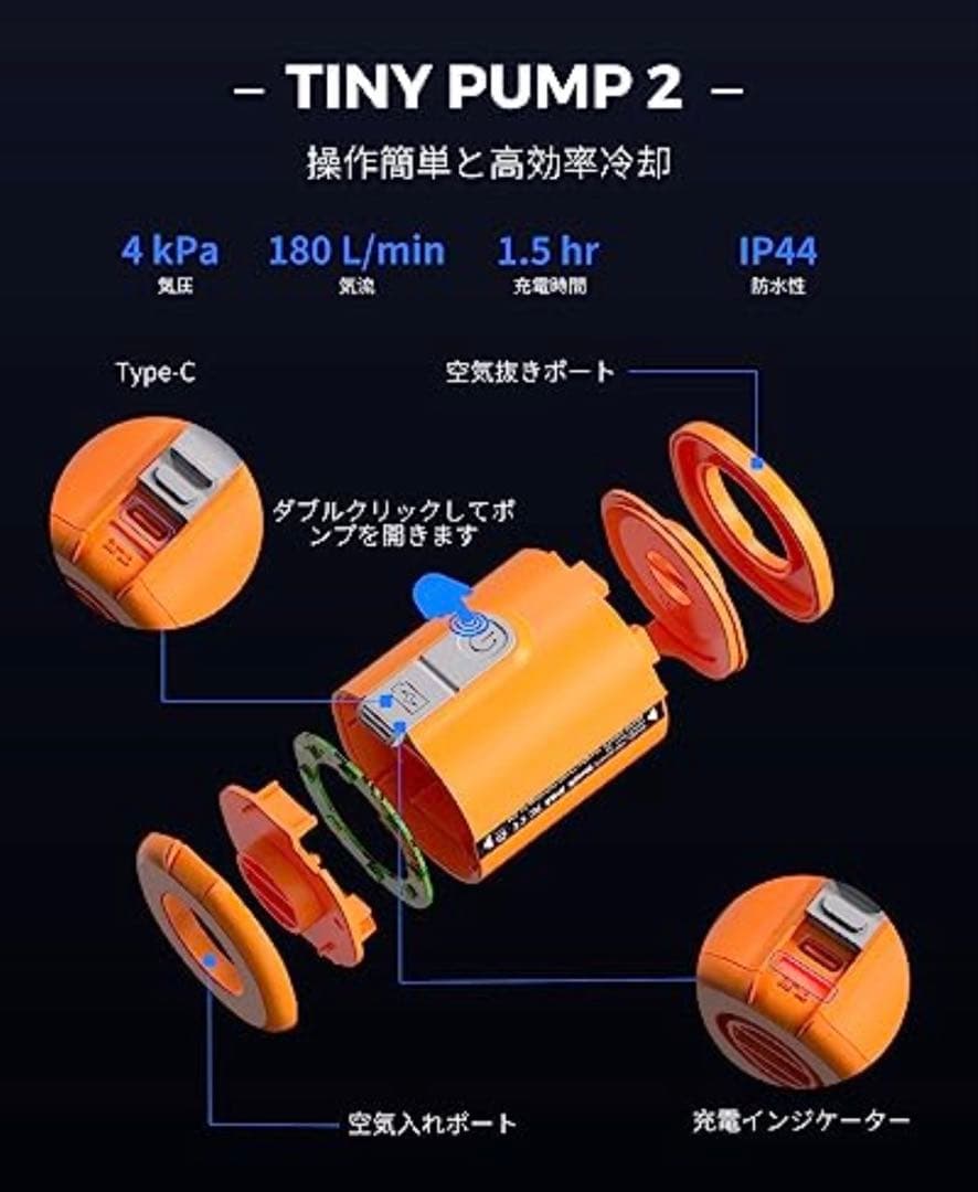 コールマン　インフレーターマット 携帯式エアーポンプ　セット