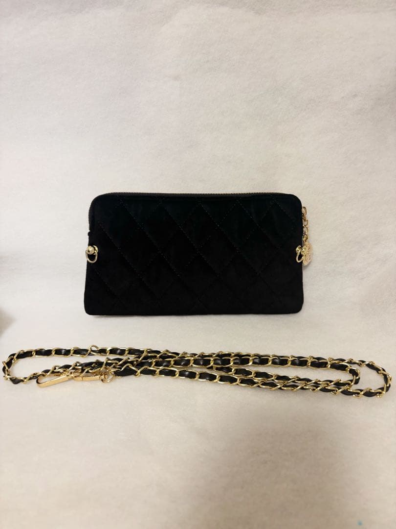 【新品未使用】CHANEL メイクアップクラッチバッグ ノベルティ チェーン付き