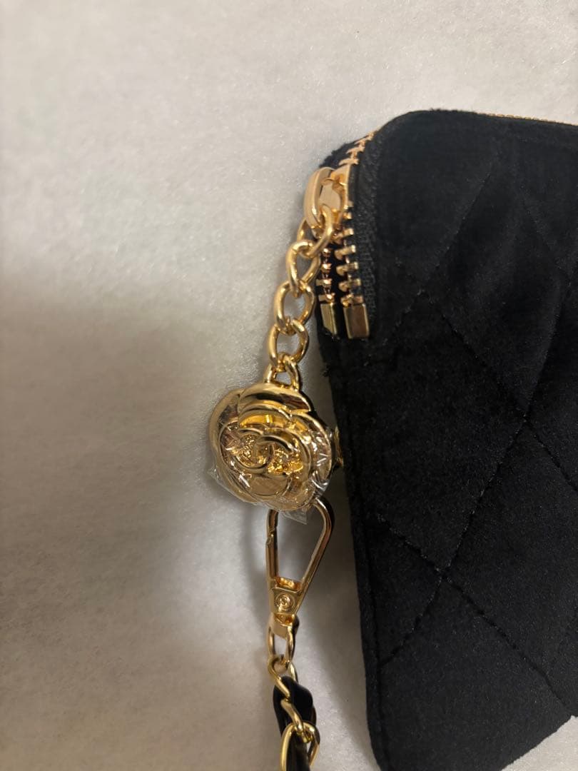 【新品未使用】CHANEL メイクアップクラッチバッグ ノベルティ チェーン付き