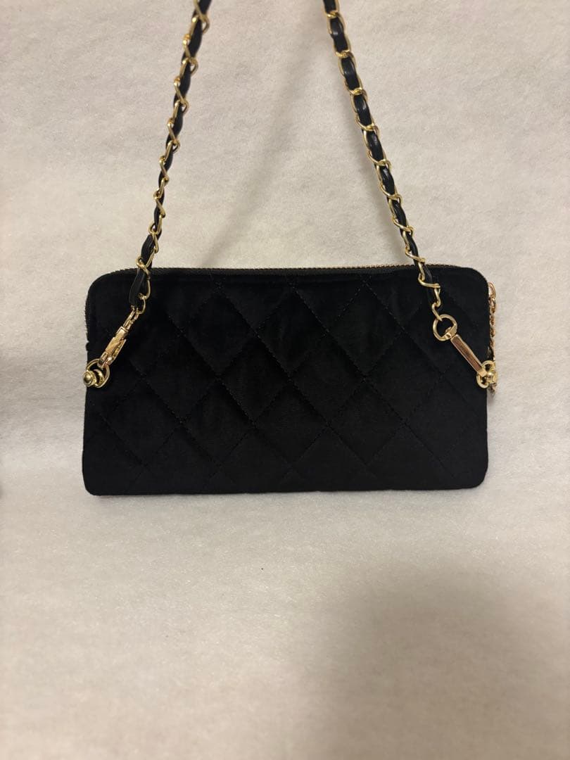 【新品未使用】CHANEL メイクアップクラッチバッグ ノベルティ チェーン付き