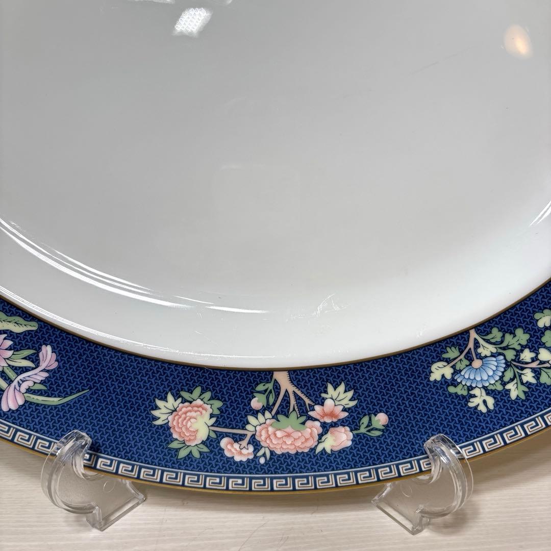 ウエッジウッド 廃盤品 ブルーサイアム オーバルプレート