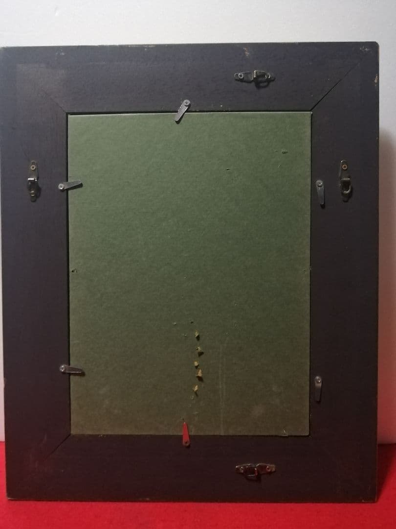 絵画　アクリル絵　額縁　キャンバス アクリル絵の具　画材　てんとう虫　原画