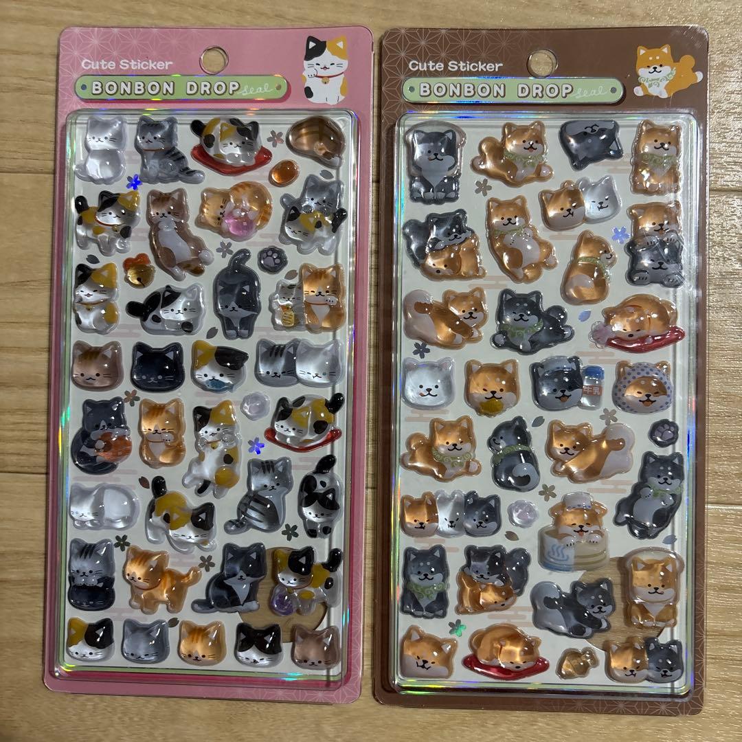 ボンボンドロップシール　和柄　8種