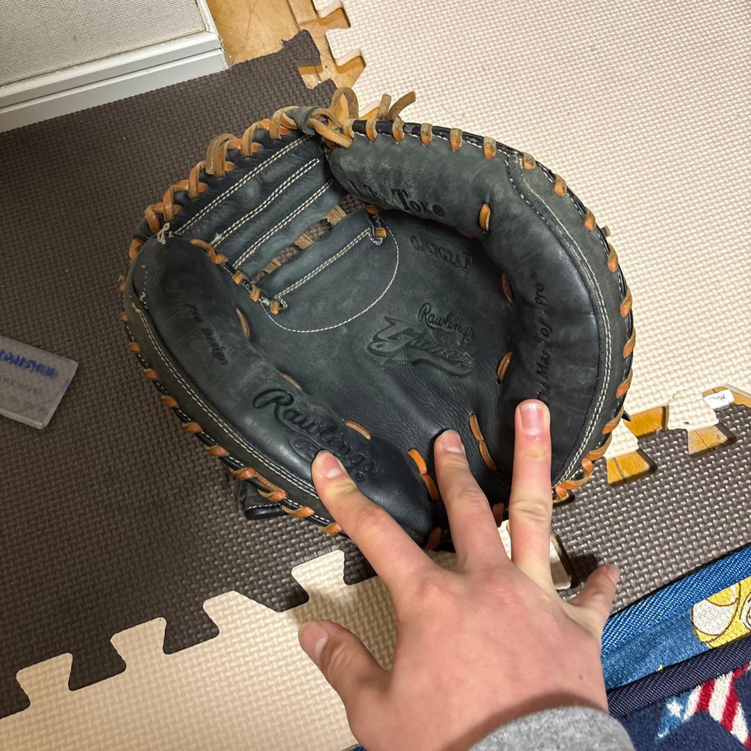 ローリングスキャッチミット紐切れあり