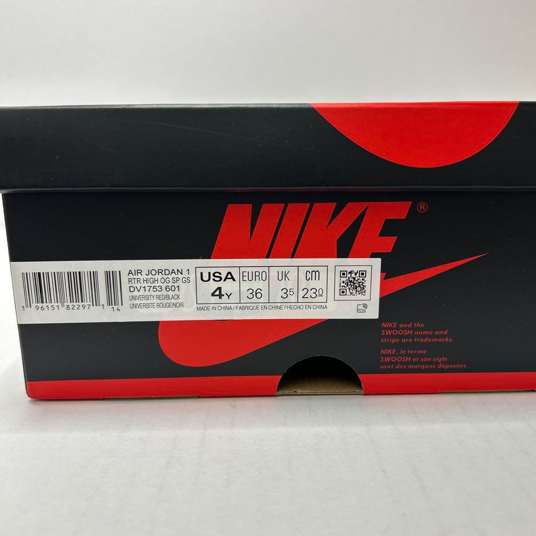 Nike AIR JORDAN1 HIGH OG SP赤/白/黒23㎝