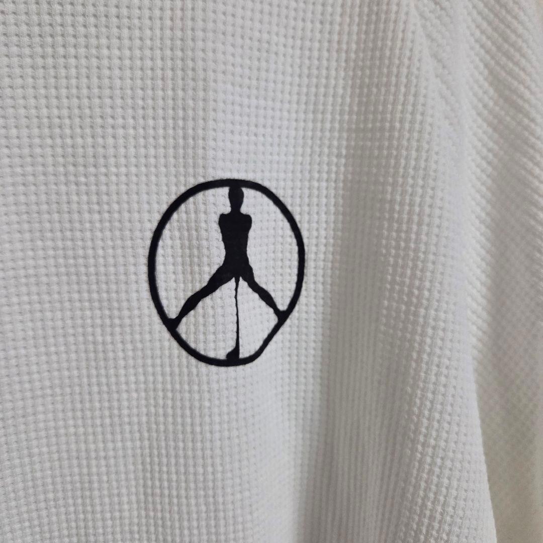 golfickers ワッフルモックネックシャツ　ホワイト　XL