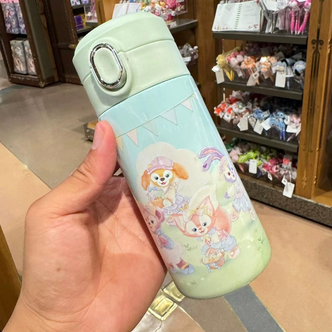 上海ディズニー春日リーナベルステンレスふわふわ水筒カバーセット400ml