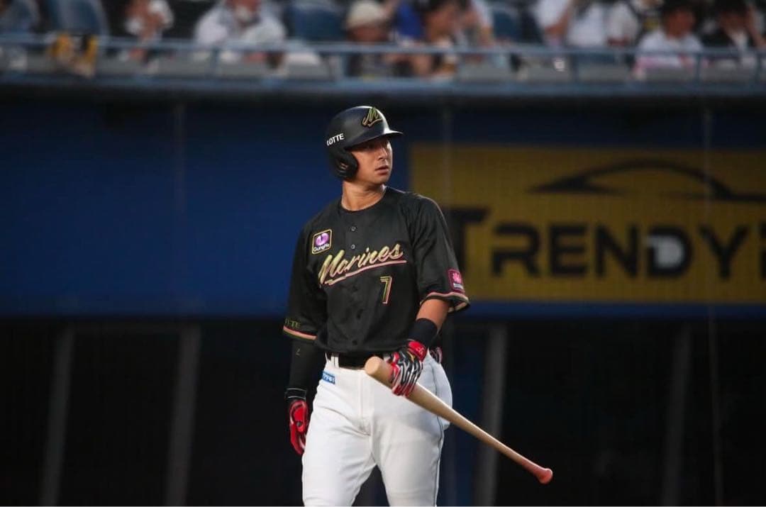 千葉ロッテマリーンズ 藤岡裕大選手 ブラックサマーユニフォーム L