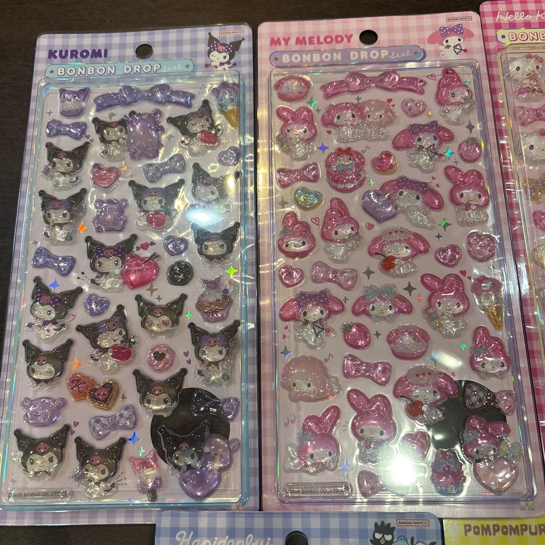 正規品★ボンドロ　サンリオ　7種　ボンボンドロップシール　第二弾