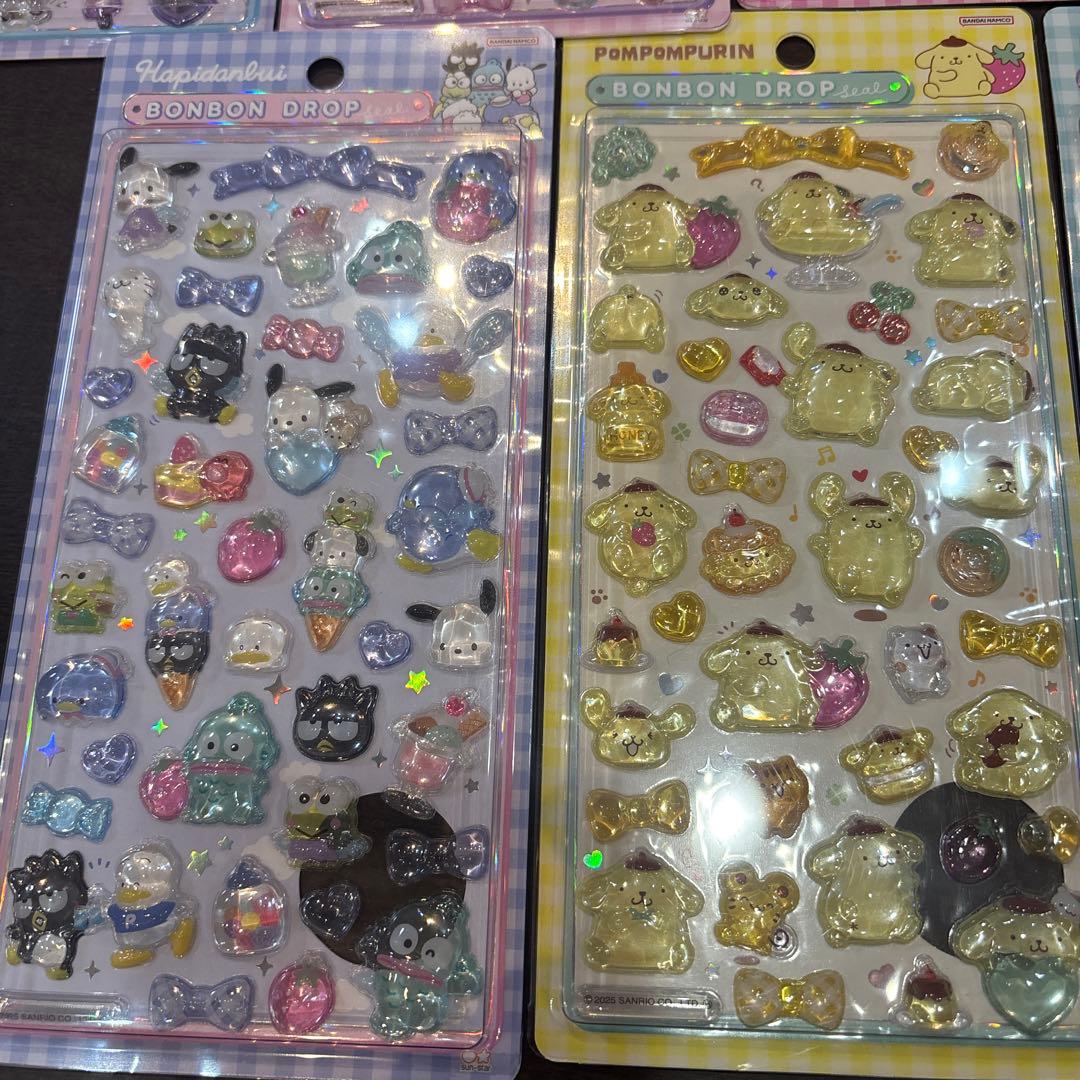 正規品★ボンドロ　サンリオ　7種　ボンボンドロップシール　第二弾